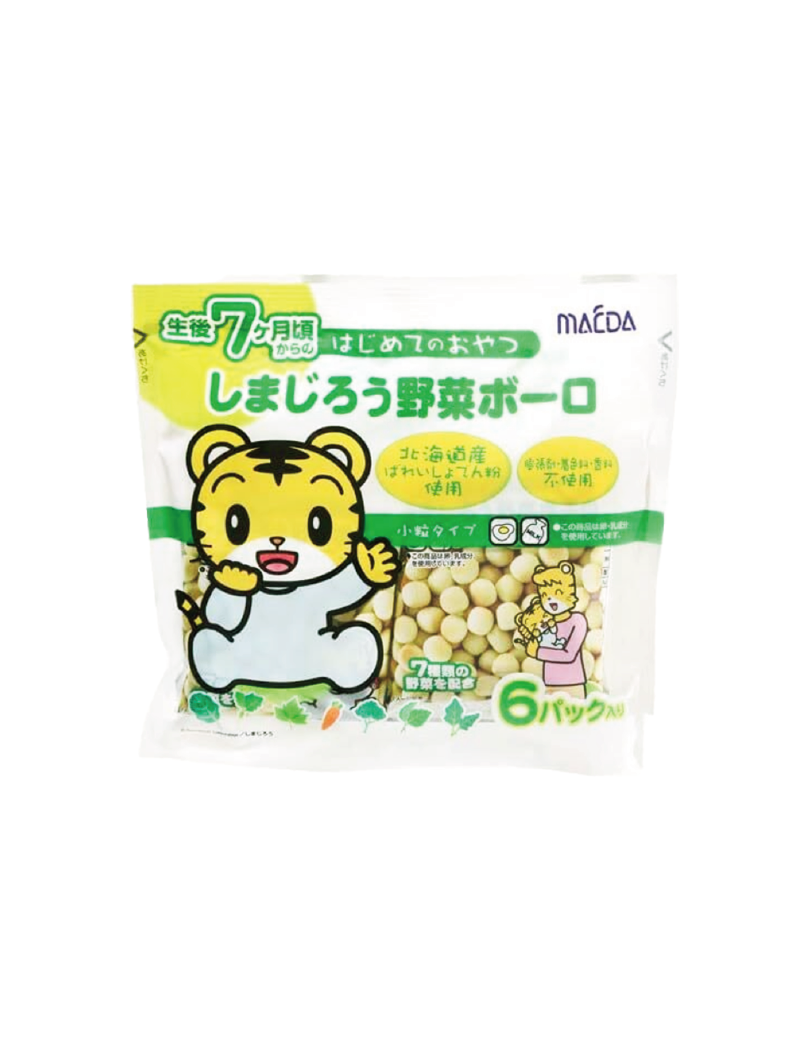 OSAKA MAEDA 嬰兒(7個月+)高鈣野菜波波餅 (10g x 6包)