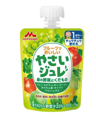 Morinaga Milk 果蔬泥 - 綠色野菜雜果 70g
