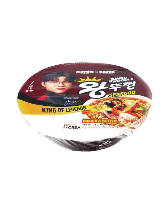 PALDO 八道 x FAKER 韓式海鮮味大碗拉麵 120g (4件裝)