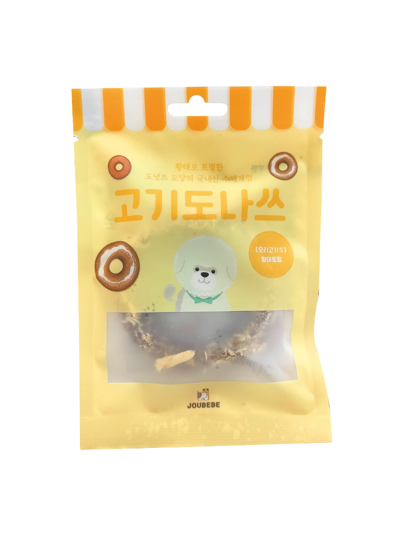 (寵物用) JOUBEBE Meat Donut Gum Duck Dried Pollack (S) 15g 肉甜甜圈 - 鴨肉鱈魚乾 (S) 15g