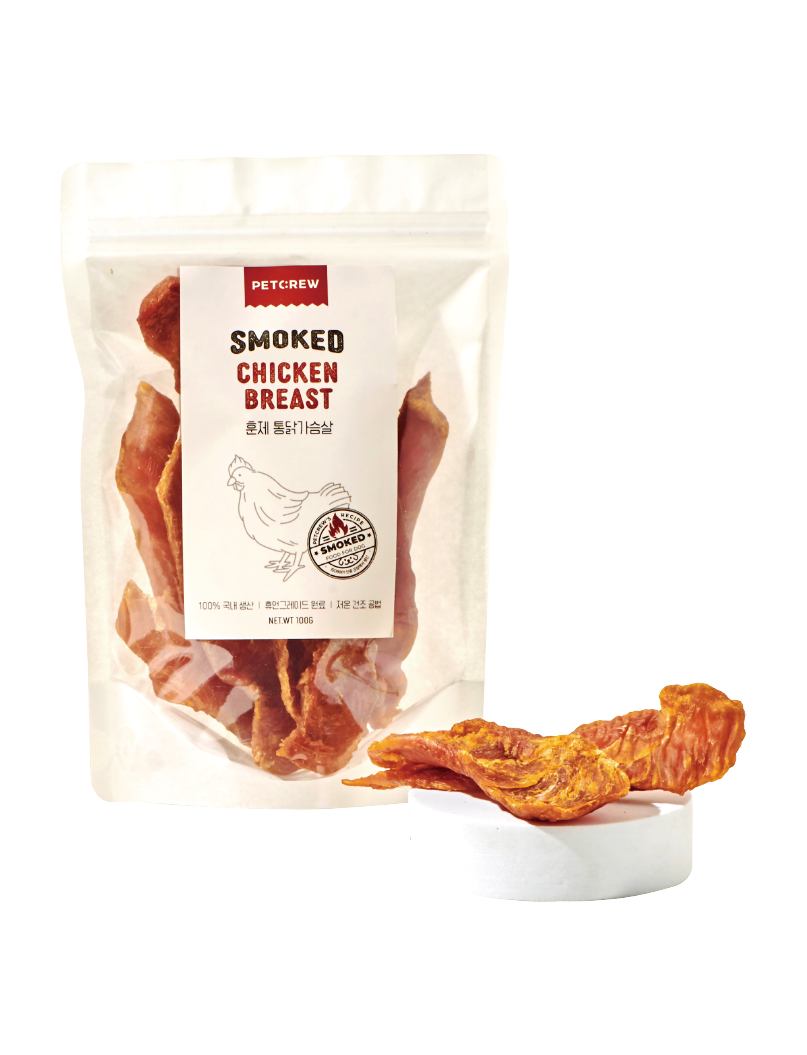 (寵物用) PETCREW Smoked Chicken Breast 100g 煙燻雞胸肉 100g