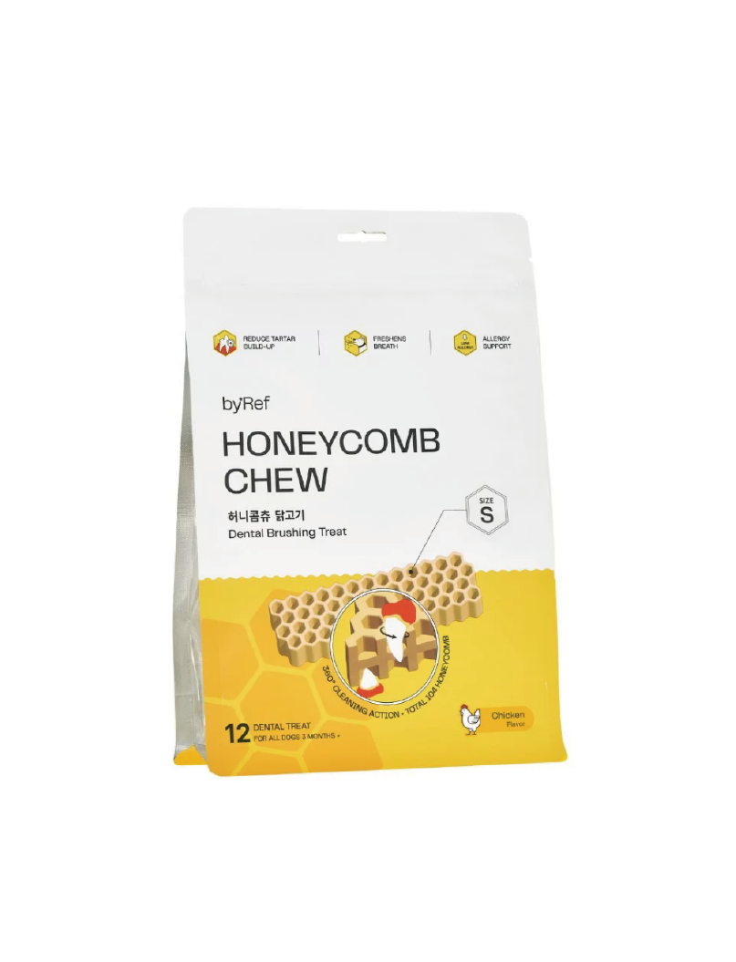 (寵物用) BYREF Honeycomb Chew Dental Brushing Treat (Chicken Flavor) S Size 狗狗蜂巢六角潔牙骨 (雞味) 細碼