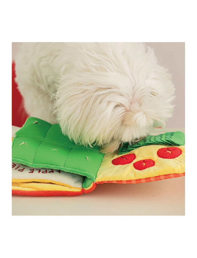 (寵物用) BITE ME Lunch Box Play Book 寵物藏食玩具布書