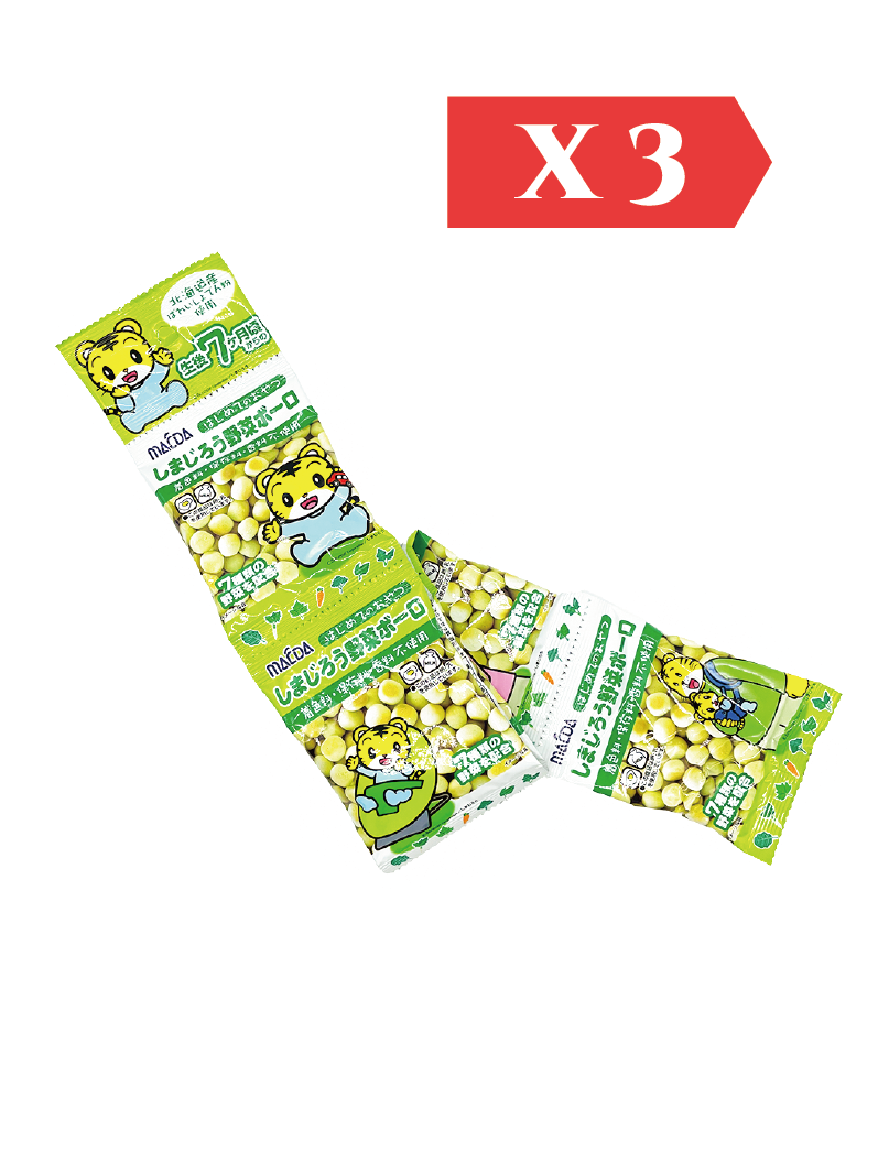 大阪前田製菓 日本蔬菜波波餅5連裝 50g (3件裝)