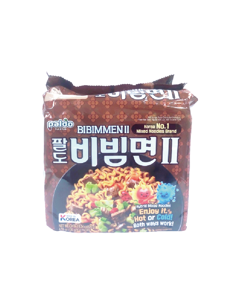 PALDO 八道海鮮醬油撈麵 - 冷熱皆可 (130g x 4包)