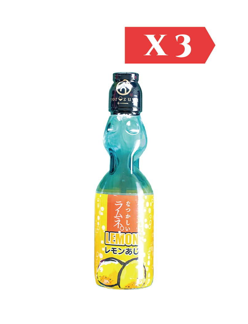 YOROZUYA 日本萬家 檸檬味波子汽水 200ml (3件裝)