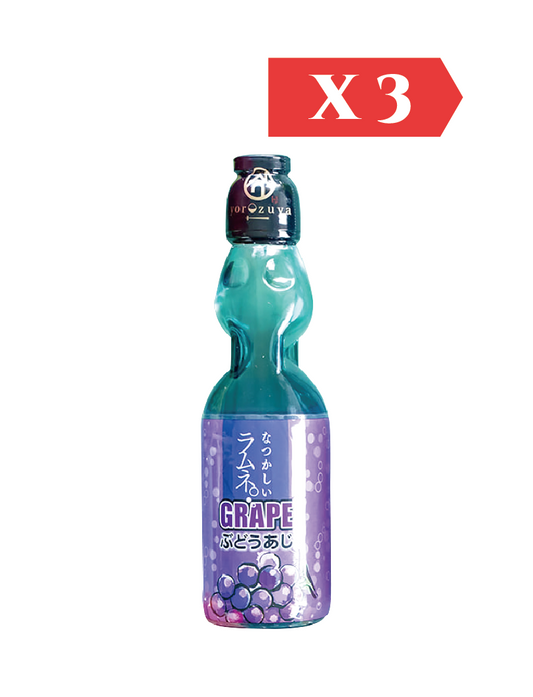 YOROZUYA 日本萬家 提子味波子汽水 200ml (3件裝)