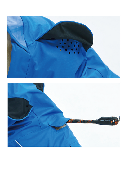 (寵物用) SCHPET Hat Rain Cover 狗狗服飾全天候連帽子雨衣