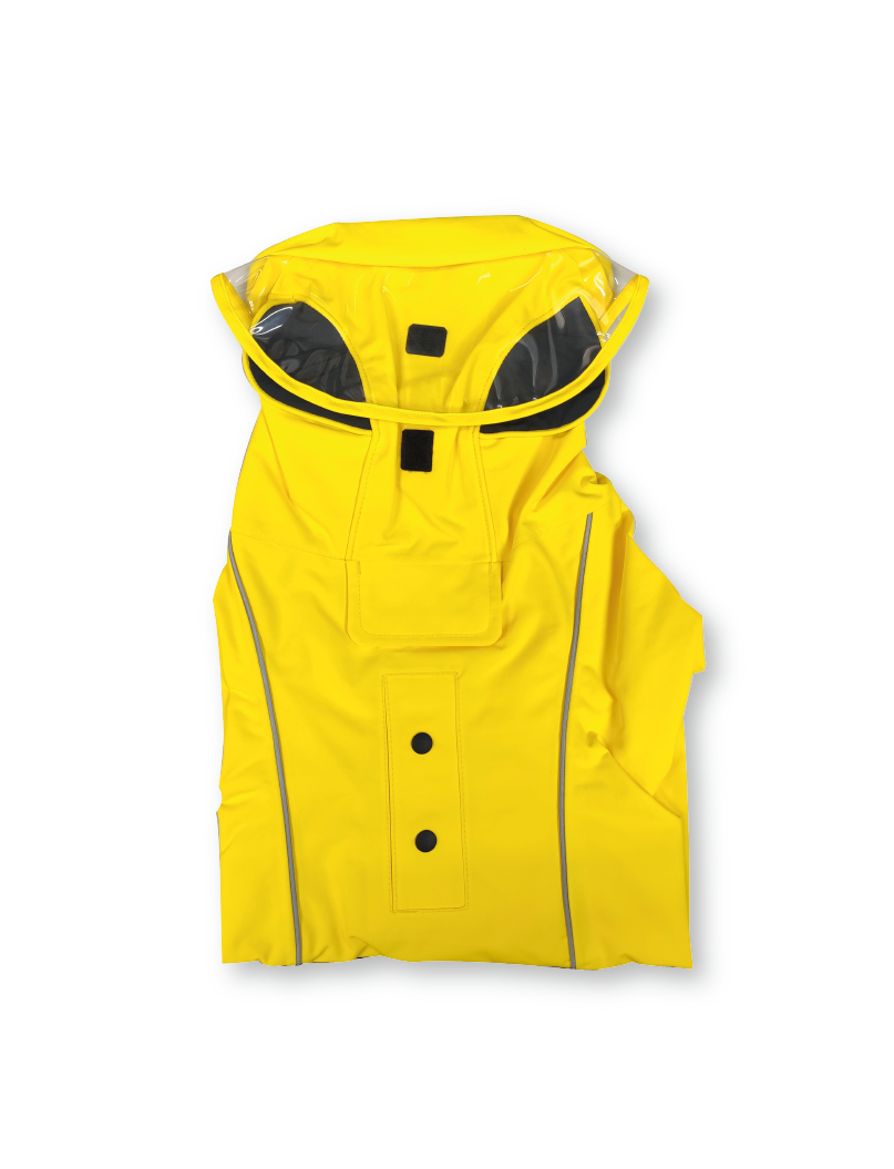 (寵物用) SCHPET Hat Rain Cover 狗狗服飾全天候連帽子雨衣