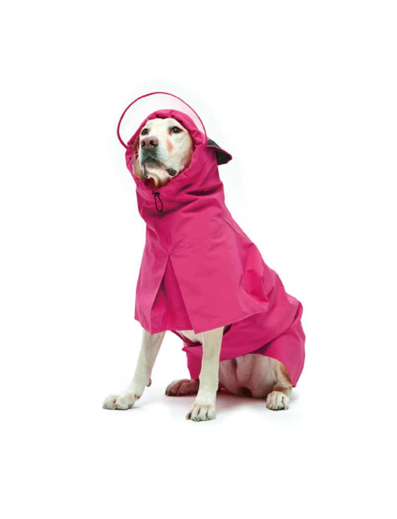 (寵物用) SCHPET Hat Rain Cover 狗狗服飾全天候連帽子雨衣