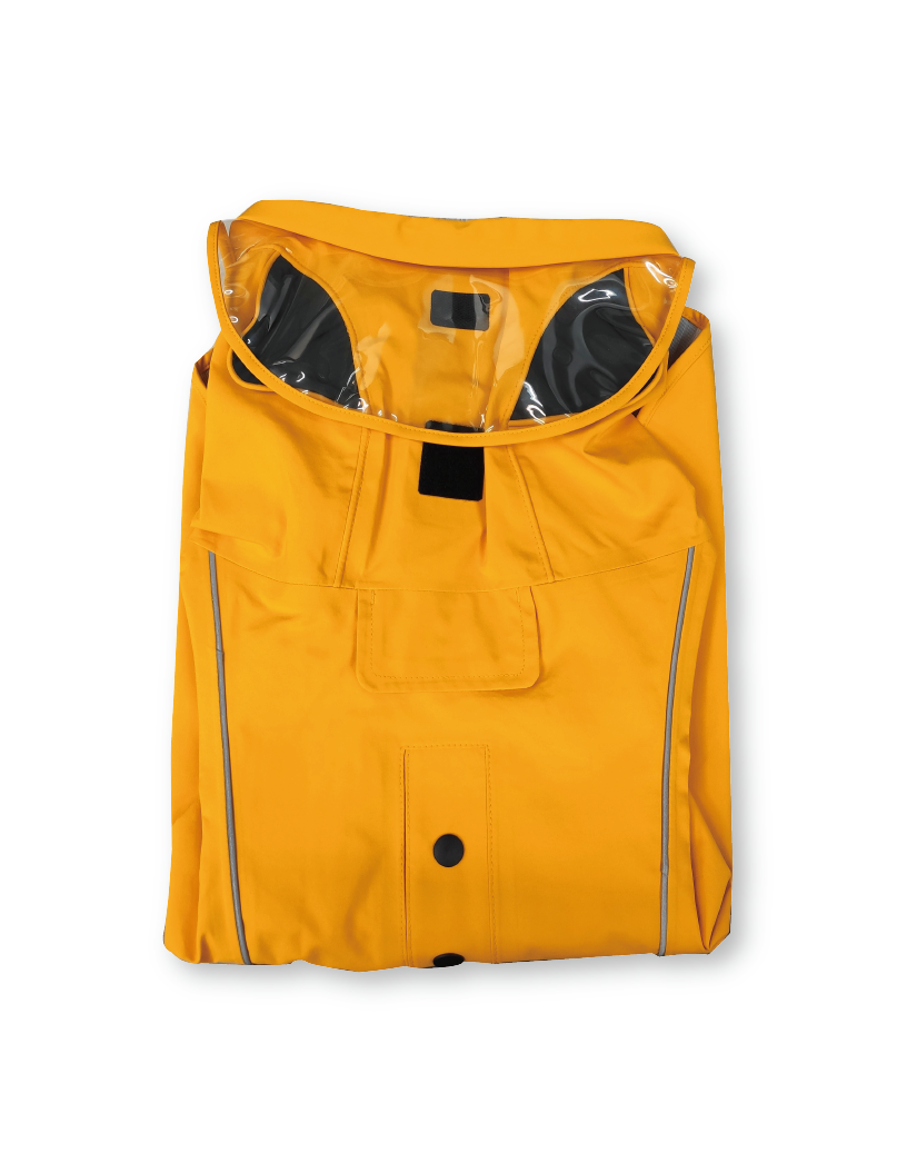 (寵物用) SCHPET Hat Rain Cover 狗狗服飾全天候連帽子雨衣