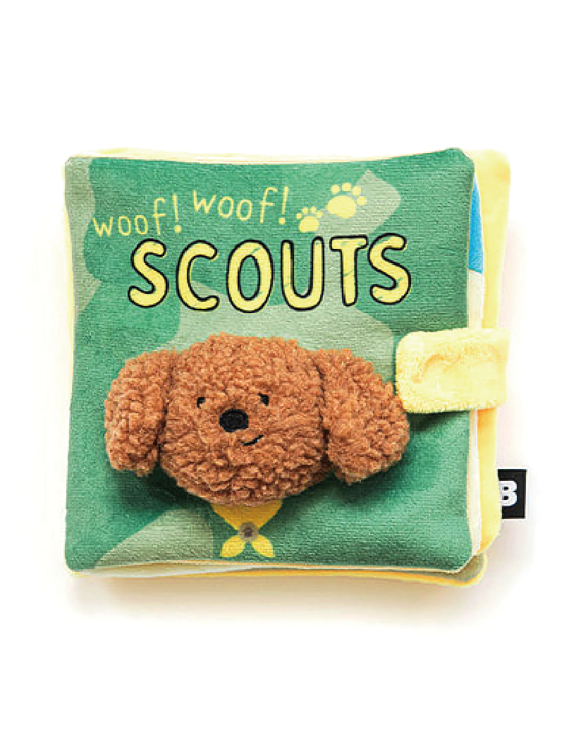 (寵物用) BITE ME Woof Scout Play Book 寵物藏食玩具布書