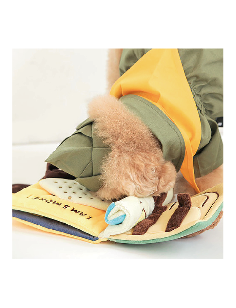 (寵物用) BITE ME Woof Scout Play Book 寵物藏食玩具布書
