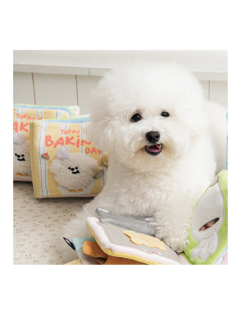 (寵物用) BITE ME Baking Day Play Book 寵物藏食玩具布書