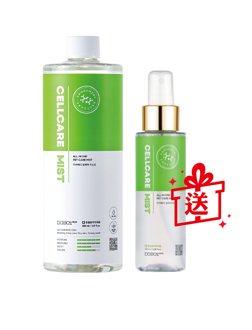 (寵物用) DOOCAMEDI Cellcare Mist With Spray Bottle 500ml 幹細胞全效修復噴霧 500ml (附送原裝噴霧瓶一支 100ml)