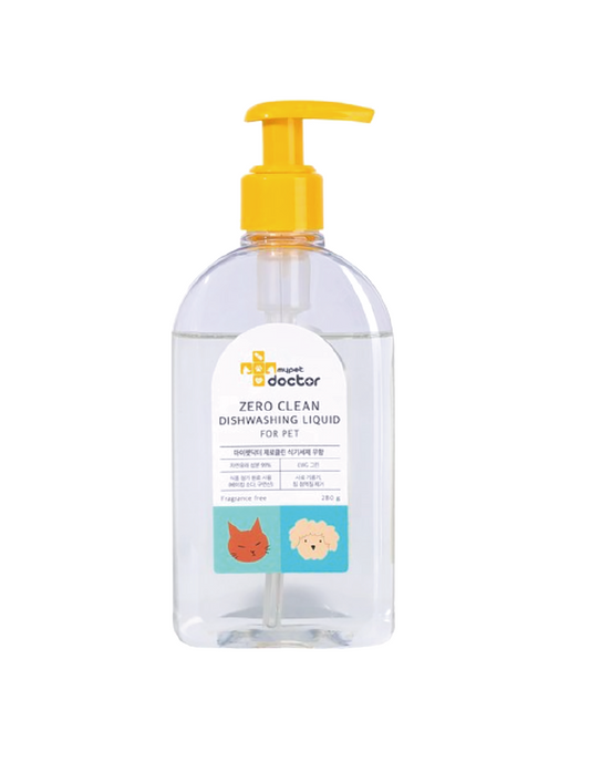 (寵物用) Mypet Doctor Zero Clean Dishwashing Liquid 280g (No scent) 寵物餐具清潔劑 (無味) 犬貓適用