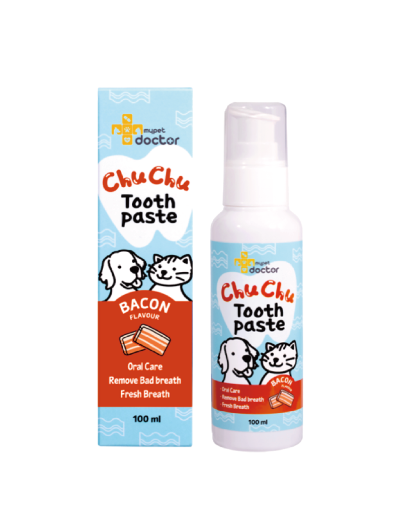 (寵物用) Mypet Doctor Chu Chu Tooth Paste 100ml (Bacon Flavour) 寵物牙膏 (培根味)