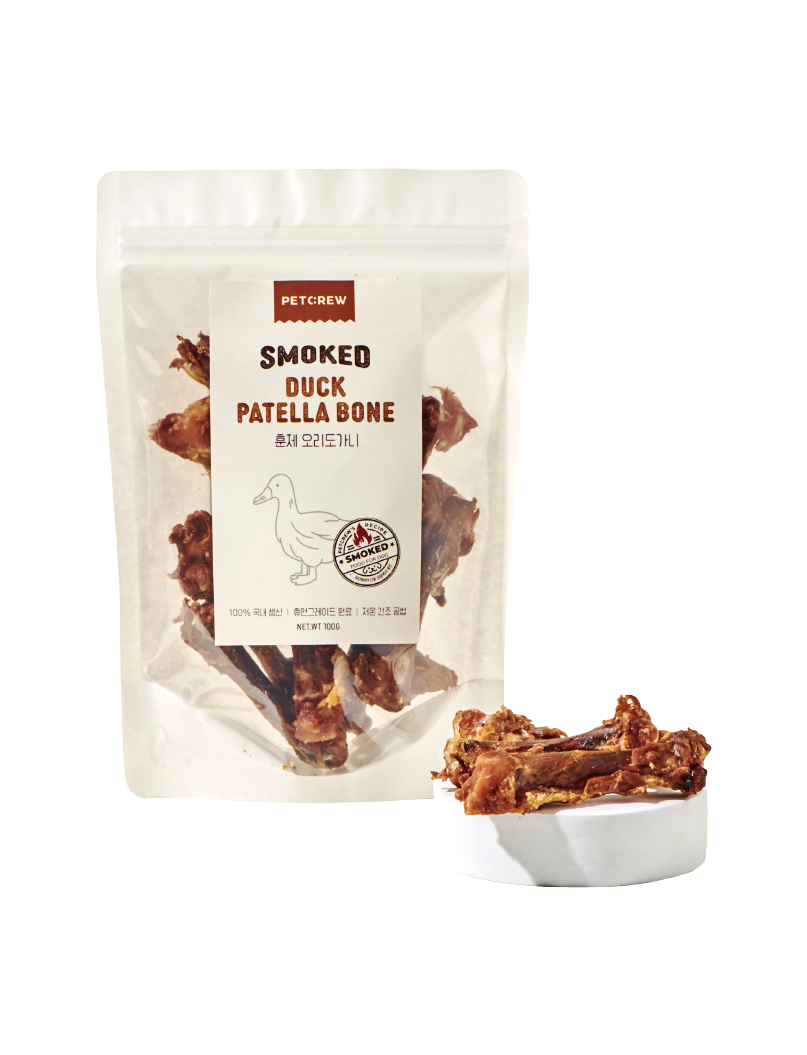(寵物用) PETCREW Smoked Duck Patella Bone 100g 煙燻鴨膝骨 100g