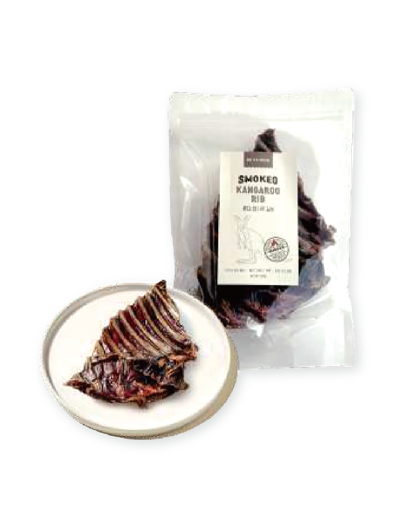 (寵物用) PETCREW Smoked Kangaroo Rib 100g 煙燻袋鼠肋排 100g