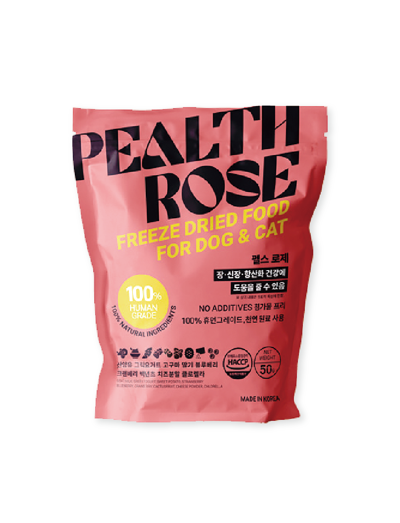 (寵物用) PEALTH Rose Freeze Dried 100% Natural 50g 皮爾斯100%天然凍乾 (玫瑰) 50g