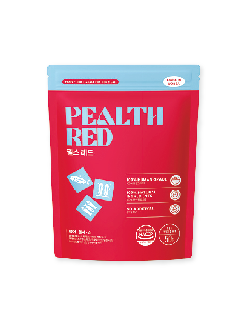 (寵物用) PEALTH Red Freeze Dried 100% Natural 50g 皮爾斯100%天然凍乾 (紅) 50g