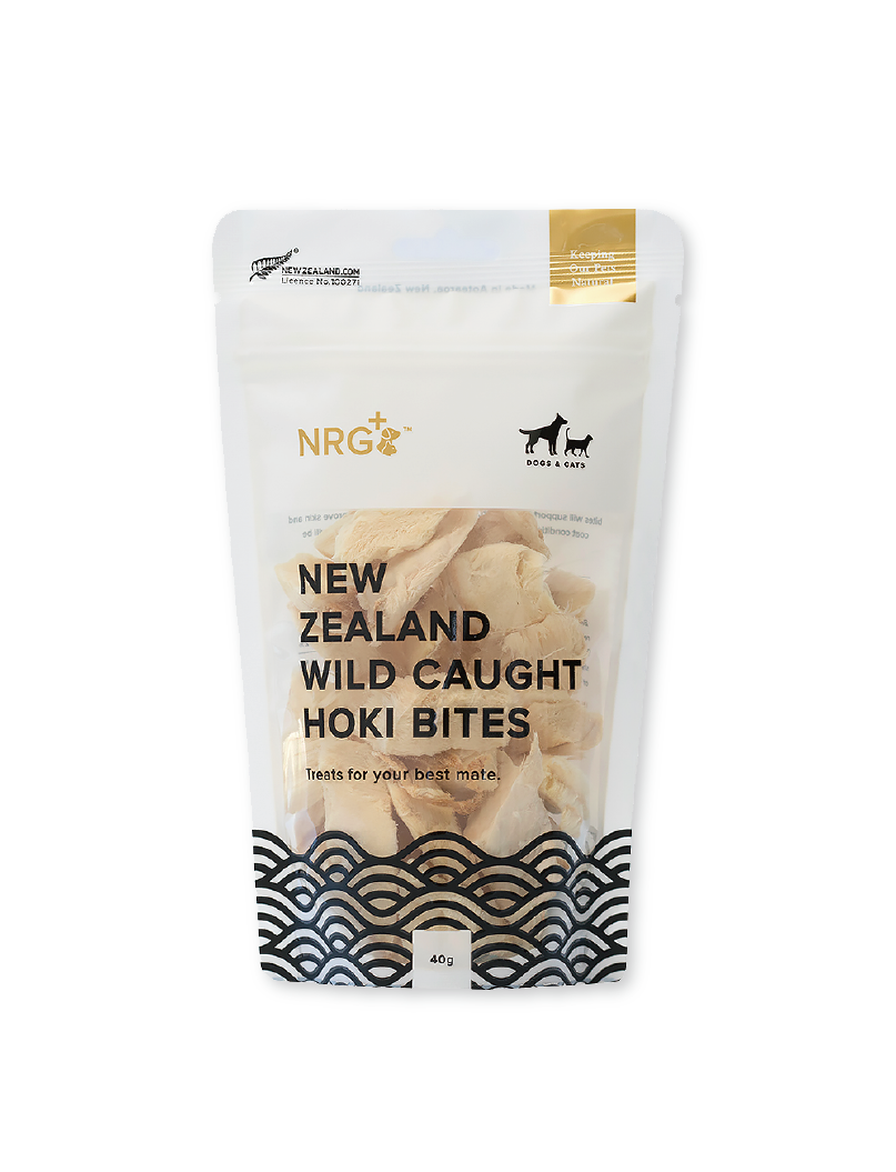 (寵物用) NRG+ Wild Caught Hoki Bites 50g 紐西蘭凍乾小食粒粒 50g
