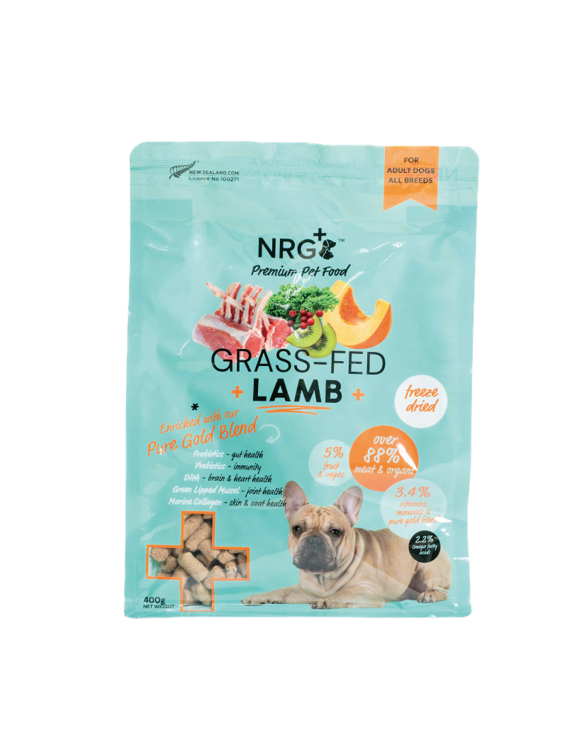 (寵物用) NRG+ Lamb Dog Freeze Dried Food PGB 50g, 400g 紐西蘭原肉凍乾生食餐-羊肉凍乾狗糧 50g, 400g