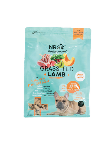 (寵物用) NRG+ Lamb Dog Freeze Dried Food PGB 50g, 400g 紐西蘭原肉凍乾生食餐-羊肉凍乾狗糧 50g, 400g